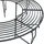 vidaXL Baumbank Ø 160 x 44 cm Grau