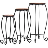 vidaXL Mosaiktische 3 Stk. Keramik Terracotta