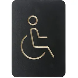 Piktogrammschilder Europel Rollstuhl schwarz 421037