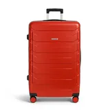 OMNA | Koffer auf Rollen XXL - 76x49x30cm - 94L - Rot - Geräumig und robust - Ideal für lange Reisen - Rot