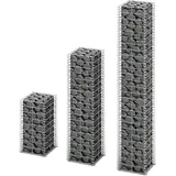 vidaXL Gabionen-Set 3-tlg. 25 × 0 × 0 cm