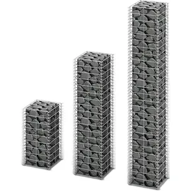 vidaXL Gabionen-Set 3-tlg. 25 × 0 × 0 cm