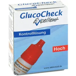 Gluco Check Excellent Kontroll Lösung hoch