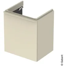 Geberit Waschtischunterschrank 1 Tür 53,6 x 61,7 x 43,3 cm Sandgrau Hochglanz