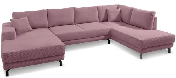 filippo Wohnlandschaft Castello Cord Violett Flieder