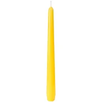 Duni Leuchterkerzen, getaucht 250 x Ø 22 mm 7,5 Std. Gelb, 100 Stk/Krt (2 x 50 Stk)