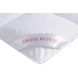 Haeussling Daunenbettdecke + Kopfkissen "Swiss Royal", weiß, B/L: 135cm x 200cm Anzahl Teile 1, B/L: 40cm x 80cm Anzahl Teile 1, Bezug: Baumwolle Füllung: Entendaune/-feder, warm, Bettdecken Bezug: 100% Baumwolle. Kopfkissen Bezug: 100% Baumwolle.