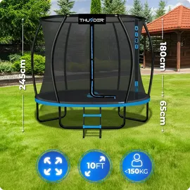 thunder® Thunder Gartentrampolin Ultra 305 cm Blau