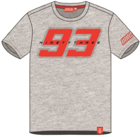 GP-Racing Apparel Marc Marquez 93, t-shirt - Gris - S