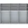 Wiemann Falttürenschrank Monaco 295,2 x 216 x 58 cm Braun/Weiß