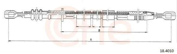 COFLE Seilzug, Kupplungsbetätigung 184010 für DAIHATSU