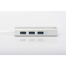 Digitus DA-70250-1 USB 3.0 3-Port Hub & Gigabit LAN-Adapter