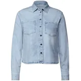 STREET ONE Langarmbluse in light blue random washed | Gr.: 44