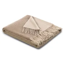 Biederlack Soft Impression im Doubleface-Look Kuscheldecke 150 x 200 cm Beige