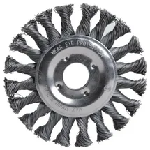 Fortis Rundbürste Stahldraht 125 x 0,5 mm gezopft