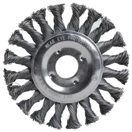 Fortis Rundbürste Stahldraht 125 x 0,5 mm gezopft