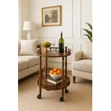 moebel-direkt-online Servierwagen Katja, (1 St), mit Rollen braun