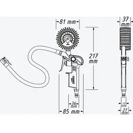 HAZET Reifenfüll-Messgerät 9041-1