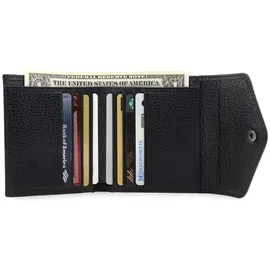 Otto Angelino Echtleder Geldbörse im Briefumschlag-Design RFID Schutz Unisex schwarz