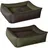Hundesofa MAX Quattro L 80 x 65 cm grün-braun