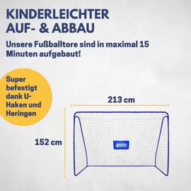 Best Sporting Fußballtor mit 5 Schusslöchern; 11097 - Blau