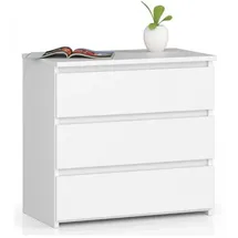Akord Nachtschrank 60 x 60 x 57 cm Weiß