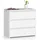 Akord Nachtschrank 60 x 60 x 57 cm Weiß