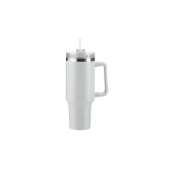 KHG To Go Becher   , grau , Edelstahl,Kunststoff , Maße (cm): H: 27  Ø: 10