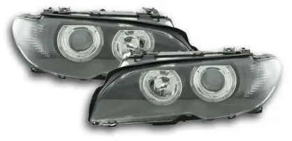 Kristall-Scheinwerfer BMW E46 Coupé, Cabrio (2003-2006) - schwarz
