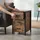 Relaxdays Nachtschrank 3 Schubladen 60 x 40 x 40 cm Schwarz