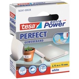 Tesa PERFECT 56341-00028-03 Gewebeklebeband tesa® extra Power Weiß (L x B) 2.75m x 19mm 1St.