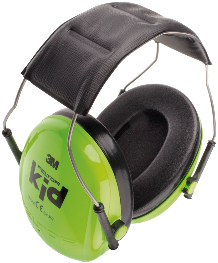 3M Kapselgehörschutz mit Kopfband Peltor Kid Neongrün