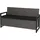MCW F39-3 3er Sitzbank 150 x 60 x 85 cm Grau/Schwarz