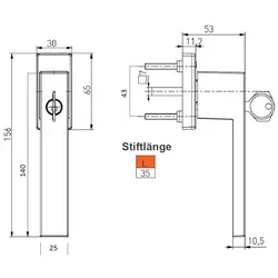 MS Beschläge Abschließbar pulverbeschichtet Fensterolive Fenstergriff Alugriff 45° Rasterung