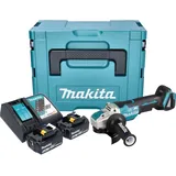 Makita DGA 520 RMJX1 Akku Winkelschleifer 18 V 125 mm X-LOCK Brushless + 2x Akku 4,0 Ah + Ladegerät (125 mm)