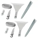 PRO PLUS Abspannset 2 x 4,8 m Metall