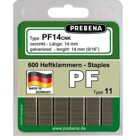 Prebena Heftklammern PF14CNK-B verzinkt 600 Stück