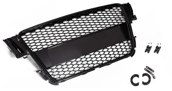 Frontgrill Sport schwarz mit Kennzeichenhalter für Audi A5 8T B8 2007-2011