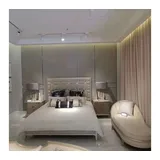Xlmoebel Schlafzimmer-Set Schlafzimmer-Set mit Bett und 2 Nachttischen im modernen, (3tlg.Schlafzimmer Set (Bett + 2x Nachttisch), Hergestellt in Europa weiß