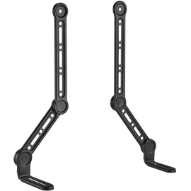 Maclean Brackets Maclean Universal Soundbar-Halterung bis 15 kg | für Bildschirme bis 49" | Lautsprecherhalterung für die Montage unter oder über Fernseher | Einstellbare Arme, VESA kompatibel, Montage am Bildschirm