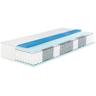 fan Boxspringmatratze m. Thermogelauflage«, 33 cm hoch, (1 St., 1-tlg.), mit integriertem Gel-Topper weiß