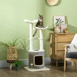 PawHut Kratzbaum 110 cm Weiß