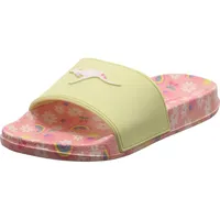 KangaROOS K-Slide Print Sandale, Rose/Rainbow, 39 EU