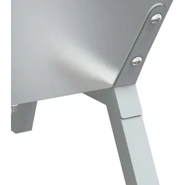 vidaXL Grill Silbern 158x42x31 cm