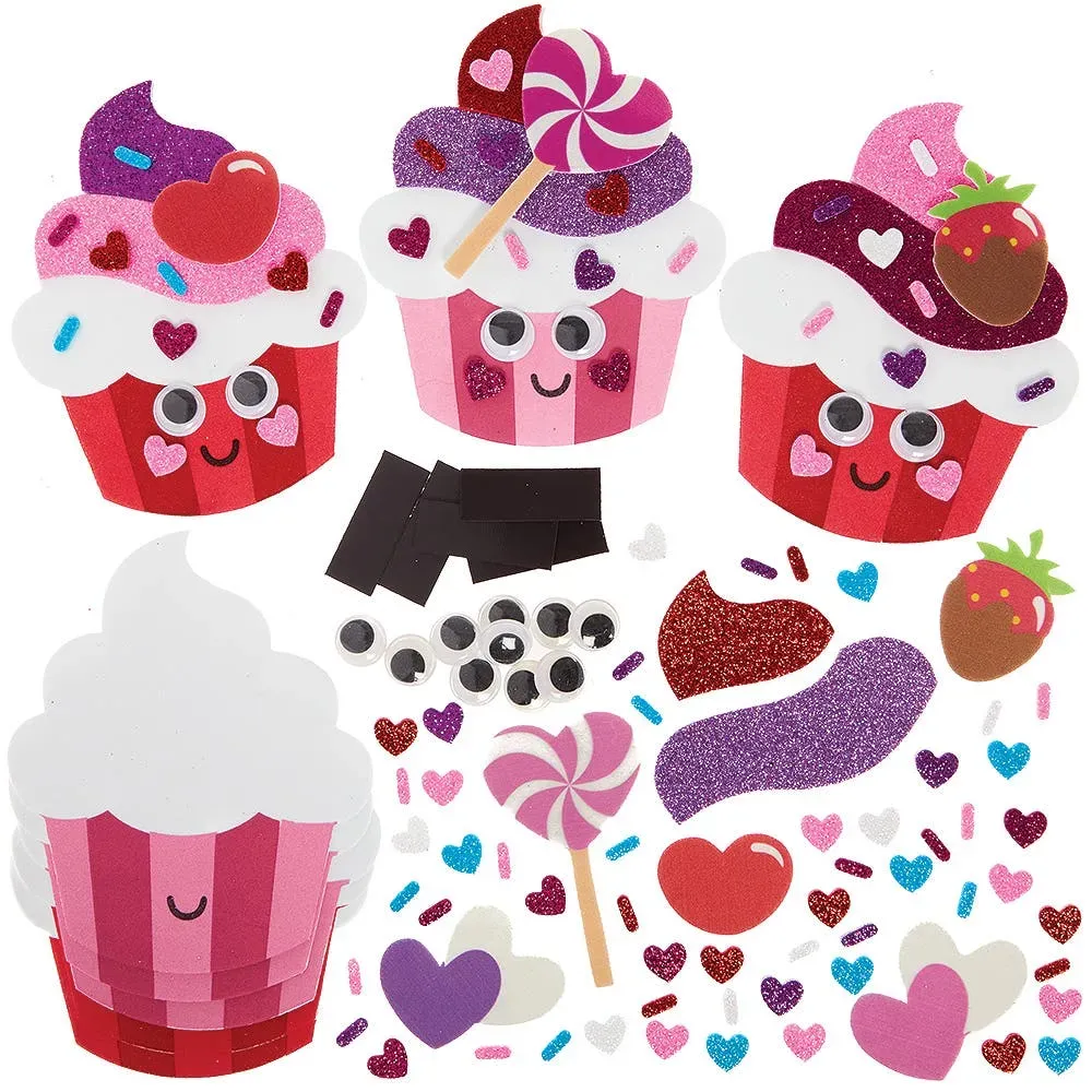 Liebesherz-Cupcake-Magnet-Sets  (Pro Set 8) Bastelaktivitäten Valentinstag