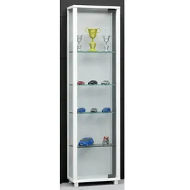 VCM my home Edana Mini Vitrine weiß 4 Fachböden