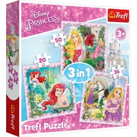 Trefl 3 in 1 Puzzle - Princess, (50 Teile)