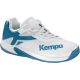 Kempa Wing 2.0 Junior Sport-Schuhe, Weiß Deep Blau, 33