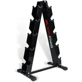 CCLIFE Hantelständer Kurzhantel Rack 5 Ebenen Stahl Belastbar Bis 300 kg