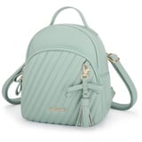 Missnine Damen Rucksack Klein Pu Leder Schultaschen Mini Rucksack Wasserdichte Rucksackhandtaschen Tagesrucksack für Mädchen